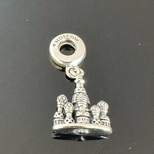 Pandora Russia Moscow Cathedral Dangle Charm 925 Ale Silver With Gift Box #237